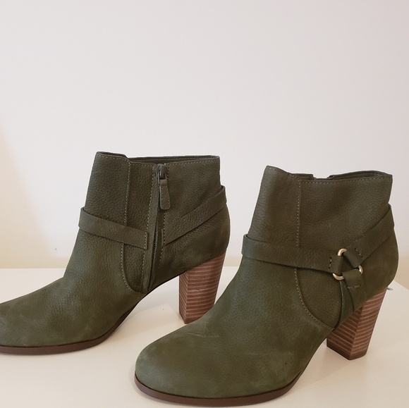 New Olive Green Cole Haan Ankle Boots 